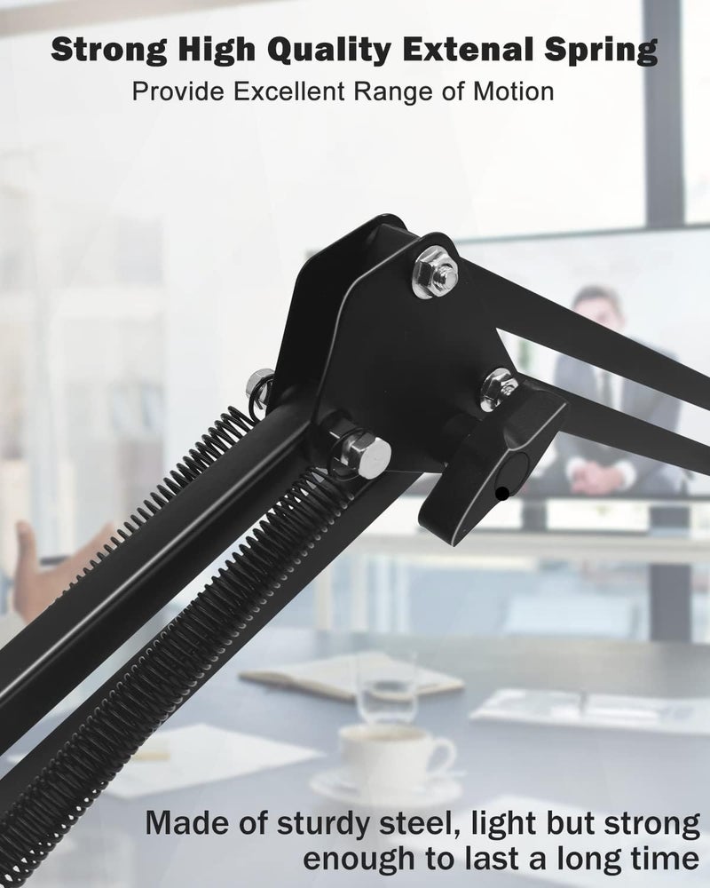 boseen Webcam Stand Desk Mount - Suspension Boom Scissor Arm Webcam Holder with Desk Clamp Mount for Logitech Webcam C920 C922 C922x C920S C930e C930 C615 Brio 4K and Other Devices with 1/4" Thread - Image 5